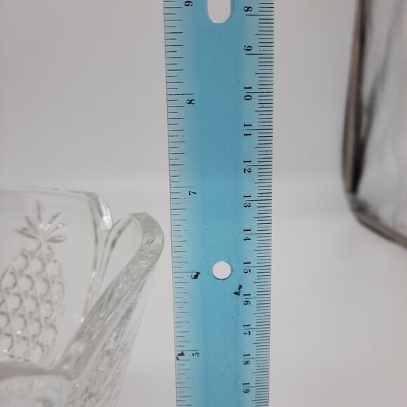 ShannoN Crystal by Godinger Lead Crystal Hospitality Pineapple Footed Bowl - Picture 11 of 16